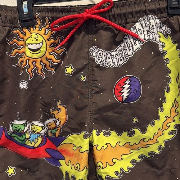 Mens Grateful Dead Ripple Junction
Mens S Drawstring Elastic Waist
Swim Shorts - Picture 3 of 10